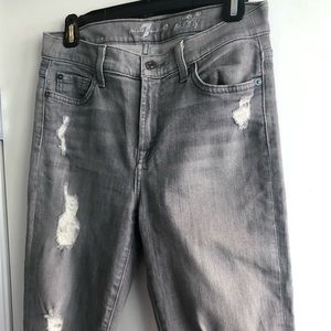 7 For All Mankind “The Ankle” Skinny jeans in gray